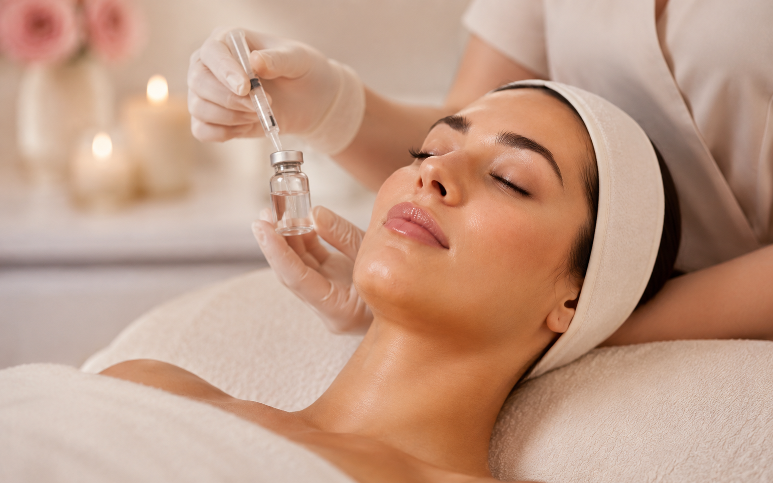 Injectable skin boosters for deep hydration and a healthy-looking glow at Rhea Aesthetics.